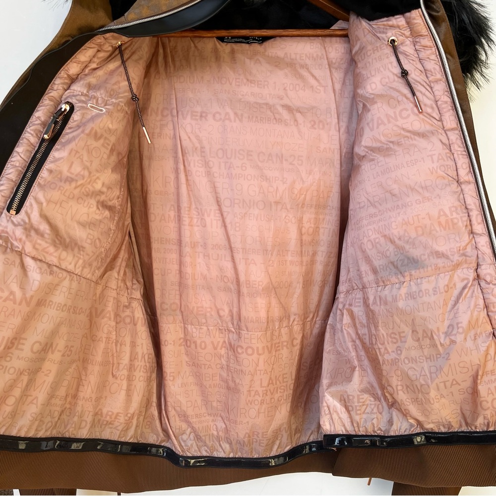SOLD Limited Edition Under Armour/ Lindsey Vonn Bronze Maribor Down Ski Jacket - Picture 5 of 16